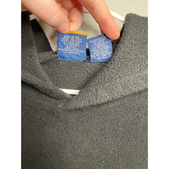 Vintage 90s Disney Winnie the Pooh Fleece Hoodie Sweatshirt - Picture 7 of 8